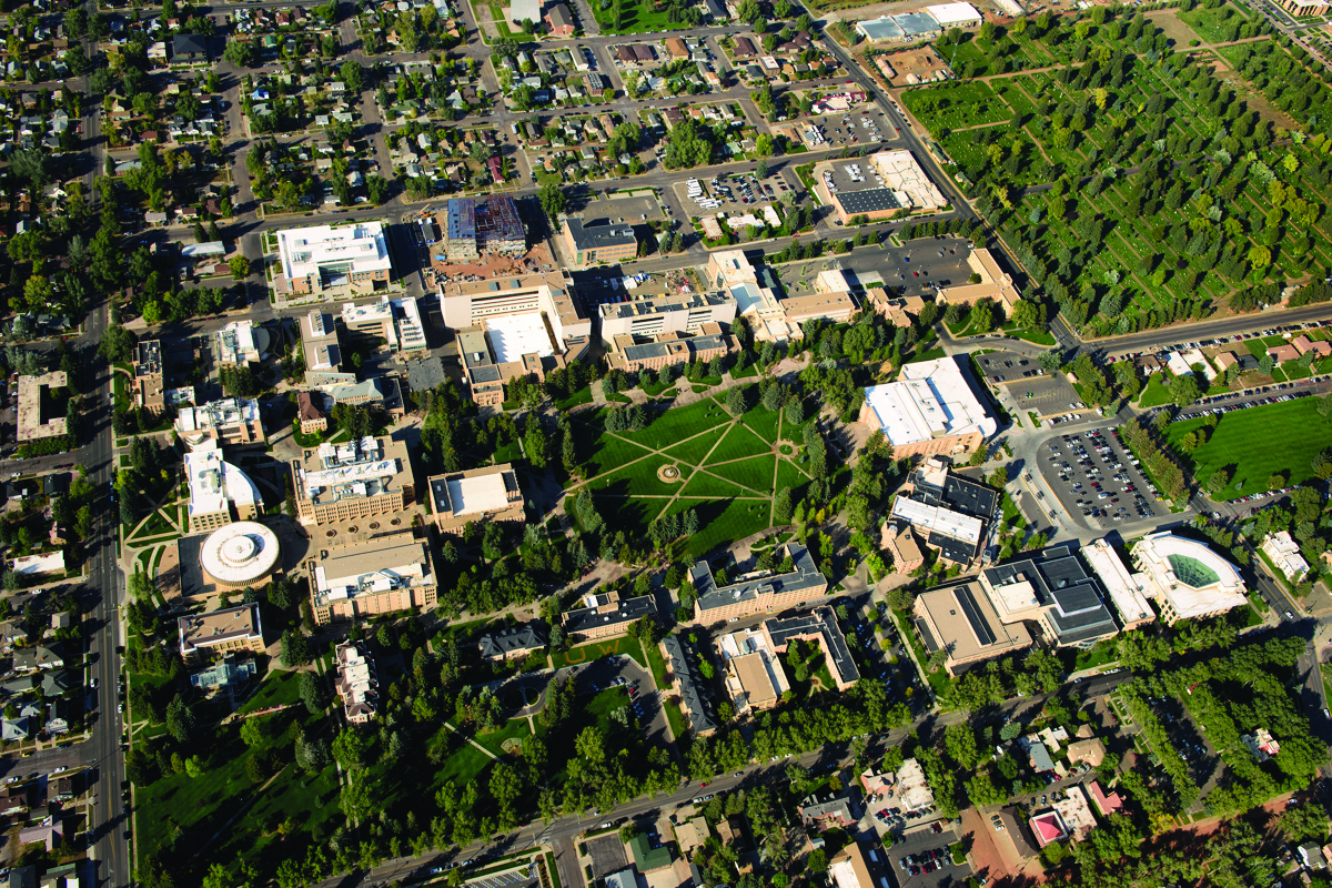 Aerial photos of Campus and War Memorial Stadium, during the University of  Wyoming vs. Oregon football game