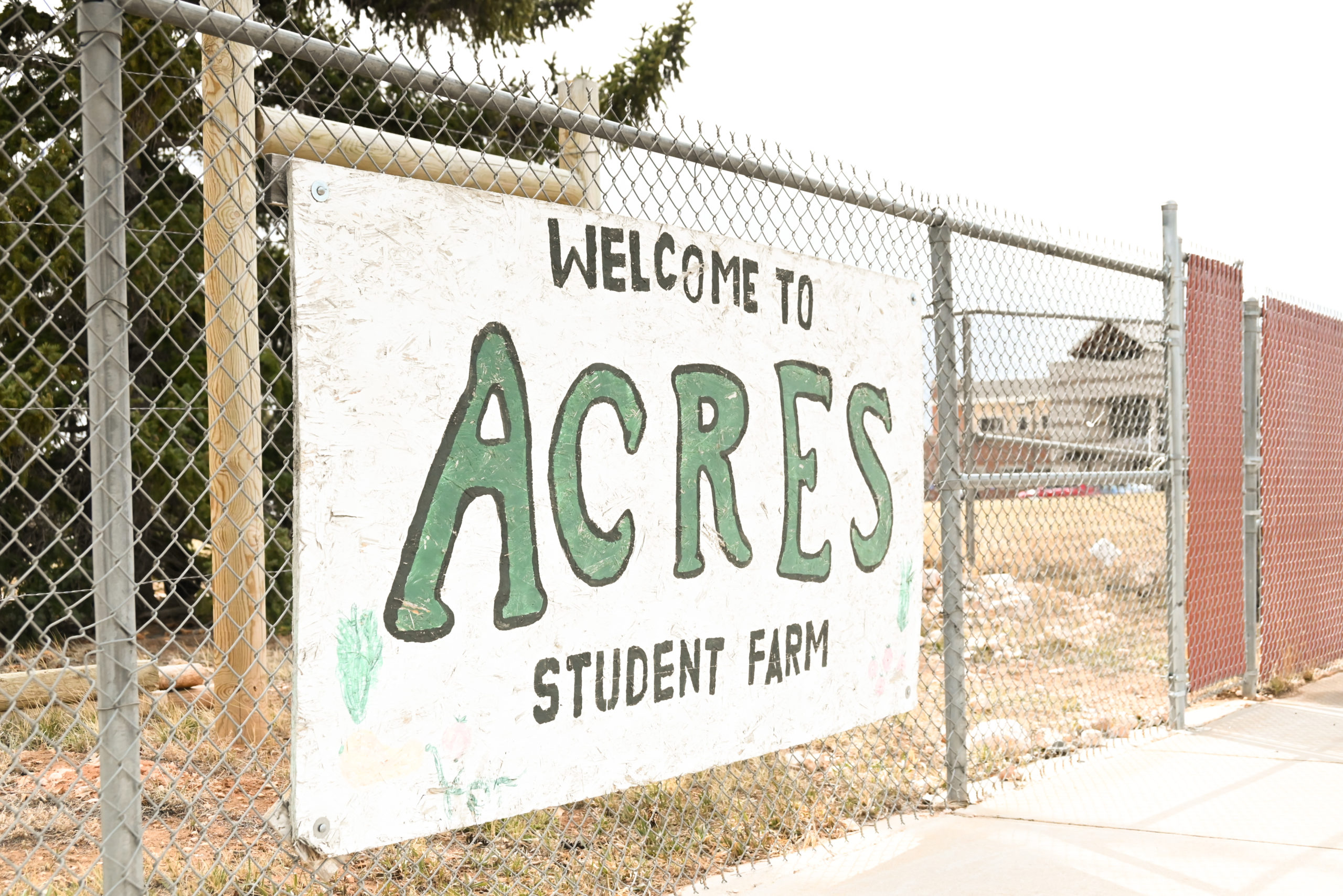 ACRES student farm, located near the corner of Harney Street and 30th Street.